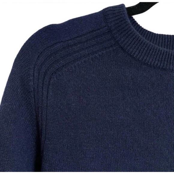 Thakoon Wool Sweater Mini Dress Women's Sz S Midnight Navy Blue Crewneck Preppy - Picture 7 of 16